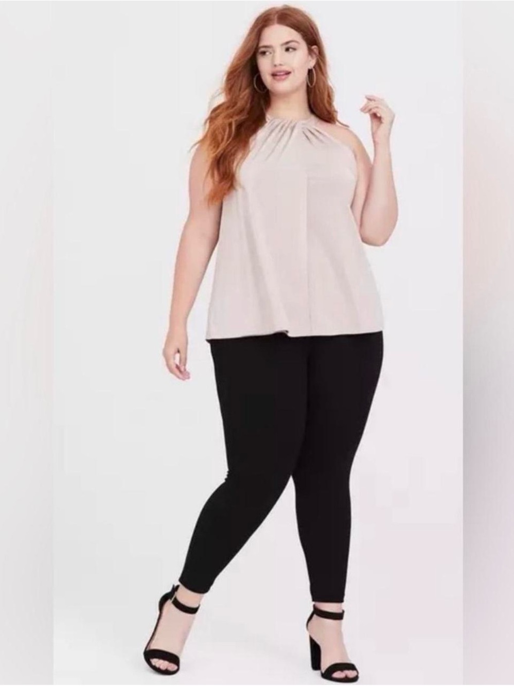 Torrid Studio Knit High Neck Tank Top - Size 1 (16-18)
